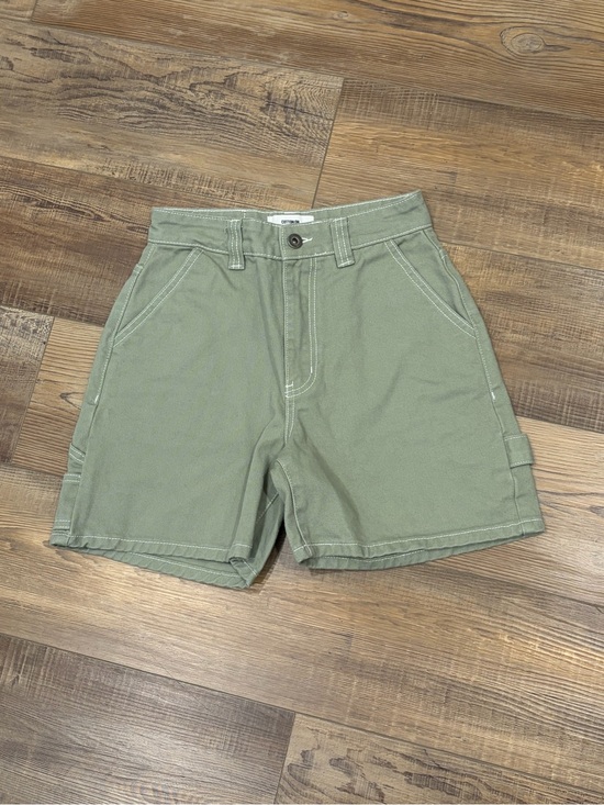 Cotton On Pants - Cotton On Sage Green High Waist Utility cargo carpenter denim Shorts